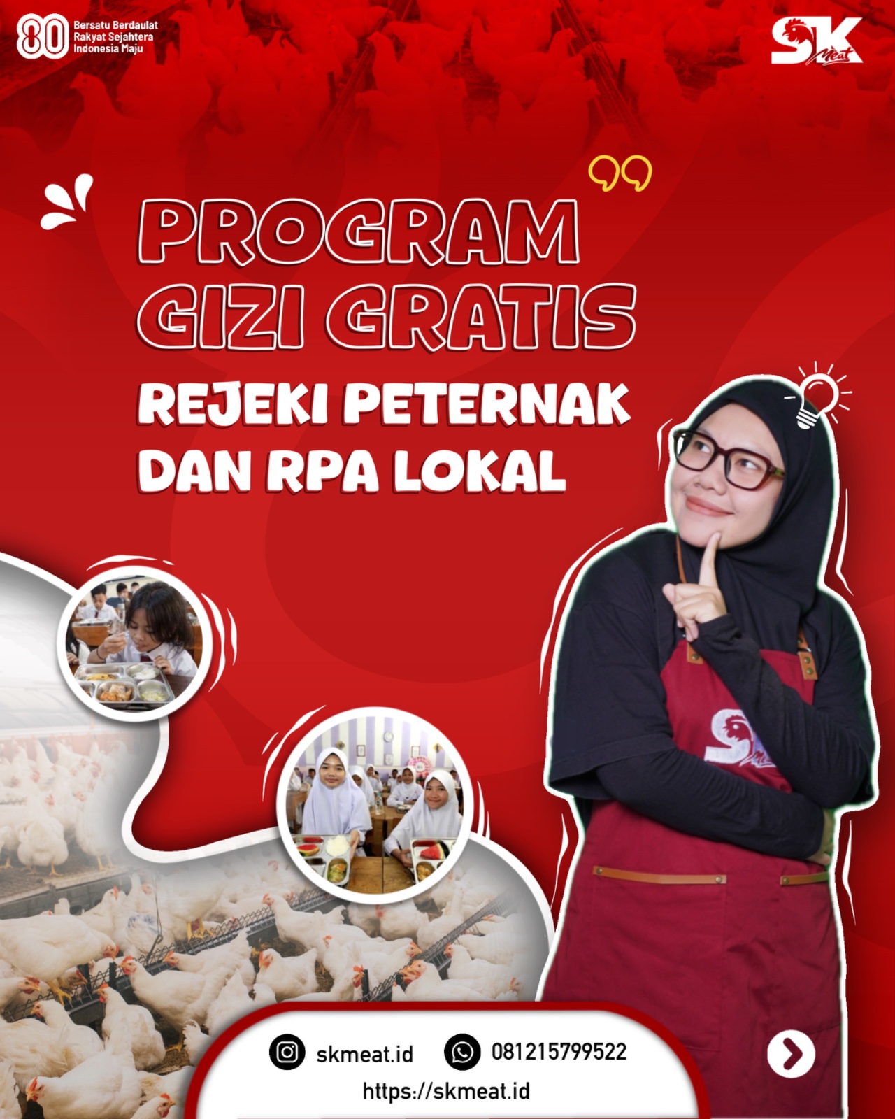Program Makanan Bergizi Gratis: Peluang Emas untuk Peternak dan Rumah Potong Ayam Lokal