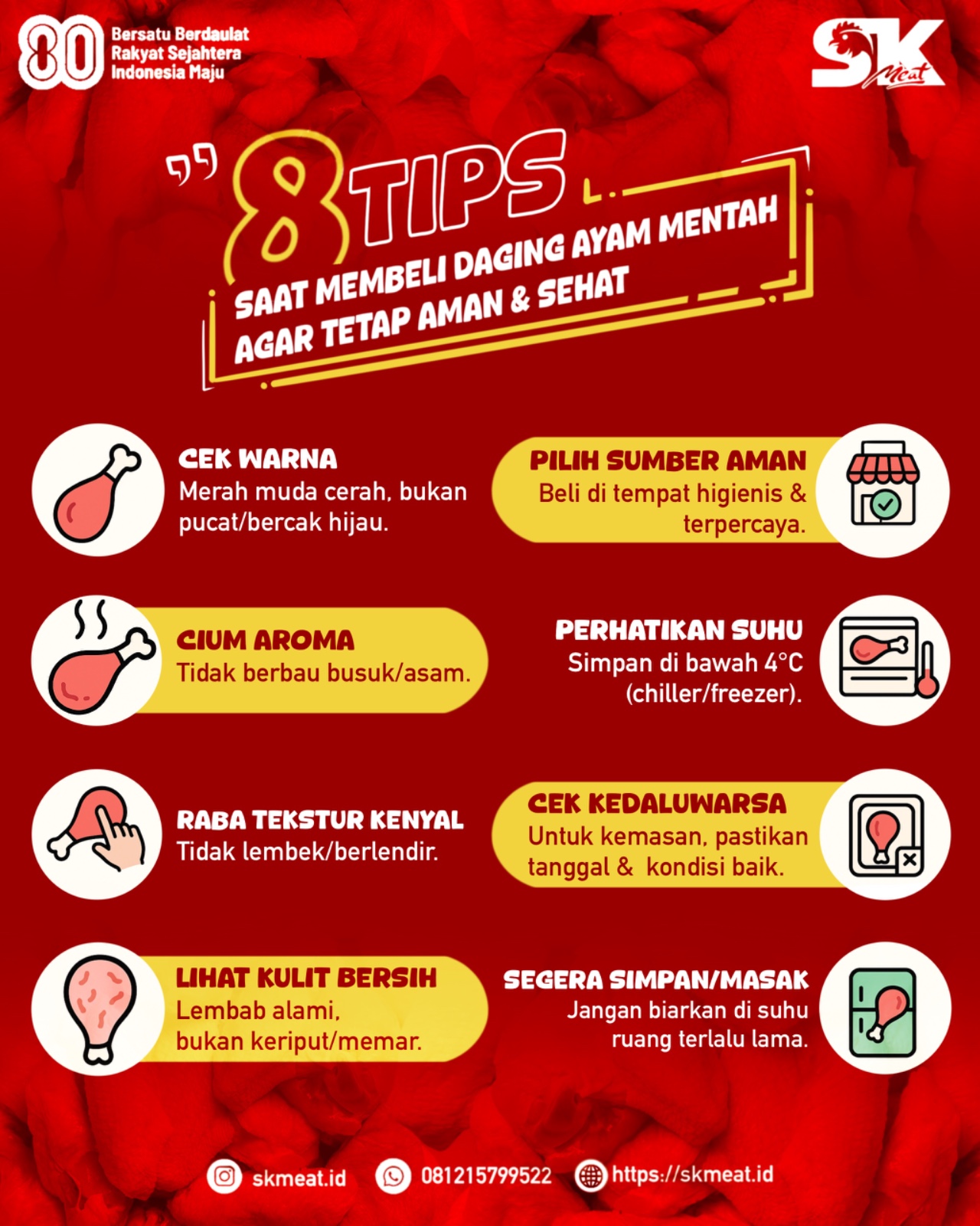 8 Tips Penting Saat Membeli Daging Ayam Mentah Agar Tetap Aman & Sehat